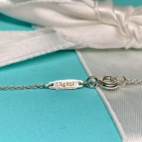 Tiffany & co diamond double heart necklace Return to Tiffany 16-18” - Picture 6 of 8